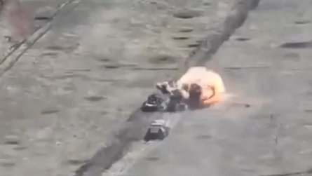 Бои на востоке, 79 ОДШБр, Курахово, танки ВС РФ, подрыв, мины