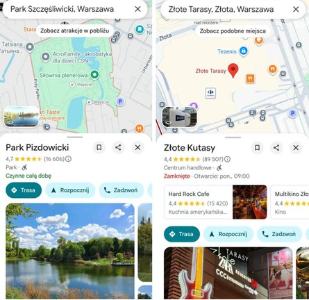 В Google Maps произошел загадочный сбой: известные достопримечательности Варшавы получили скандальные названия