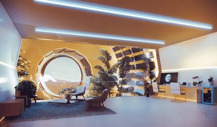 Вид класса люкс. Из окон и куполов будут открываться захватывающие пейзажи