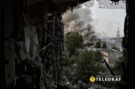 Атака на Киев вызвала пожары в нескольких районах