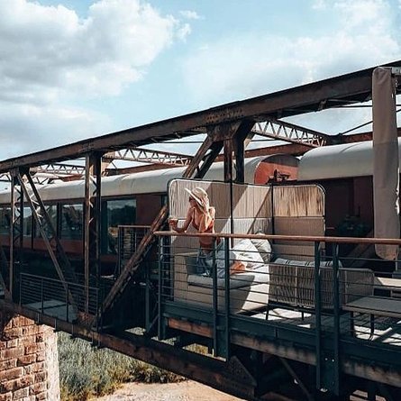 Поезд отель, шикарный поезд, юар, отель в юар, Kruger Shalati, уникальный отель