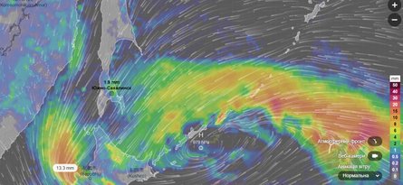 Рівень опадів у Южно-Сахалінську