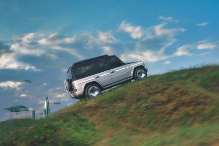 Concept EQG, электрический Mercedes-Benz G-Class, Гелендваген, Гелик, электрический Гелик, электрический Гелендваген, на горе, внешность, экстерьер