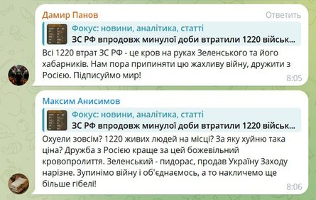 Спам-атака у Telegram, Кремль, боти РФ, дружба