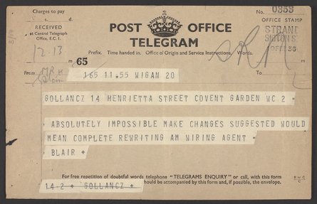 архив Джорджа Оруэлла, Университетский колледж Лондона