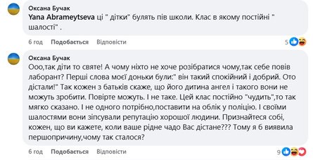 Скандал в школе, комментарии, лаборант, поддержка