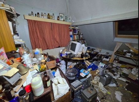 Находка в Британии, старый дом, монитор