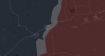 Карта бойових дій поблизу Новомихайлівки
