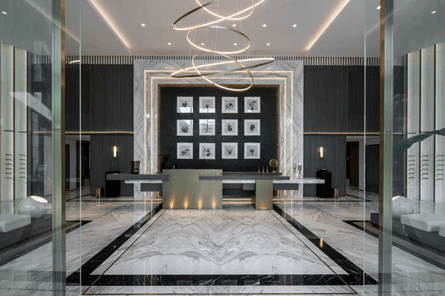 Хол будинку з пентхаусом у Києві