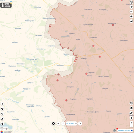 карта боев на востоке