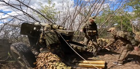 Артиллерия ВС РФ, снаряд, 130 мм, М-46, выстрел, заряжание