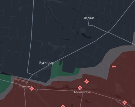 Карта боевых действий