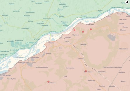 карта бойових дій в Україні