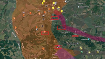 Прорив в Курській області, Черкаські Конопельки, Суджа, карта, Радио Свобода, 13 серпня