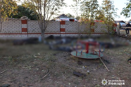 Наслідки обстрілу Грози, фото