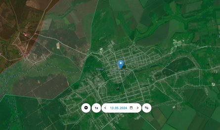 Наступ РФ на Харків, Вовчанськ, 13 травня, карта