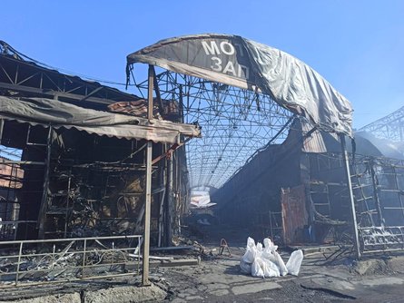 ринок, Харків, Барабашово, обстріл Харкова, російські окупанти, руйнування