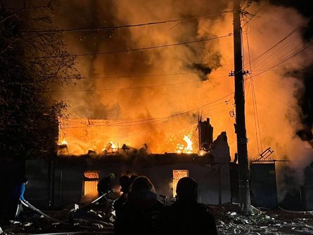 Последствия удара ВС РФ по Одессе в ночь на 11 апреля