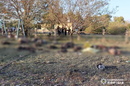 Наслідки обстрілу Грози, фото