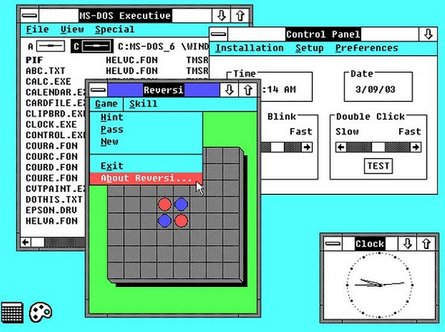 Windows 2.0, еволюція ОС Windows, інтерфейс Windows