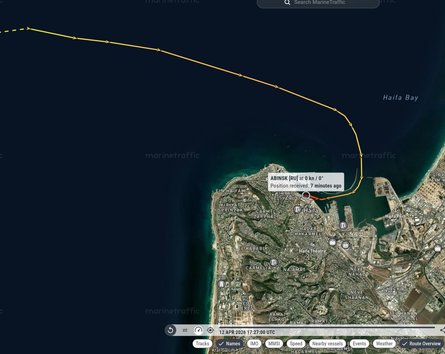 Ізраїльський порт прийняв російське судно з понад 43 тисячами тонн зерна, вивезеного з окупованих територій України.