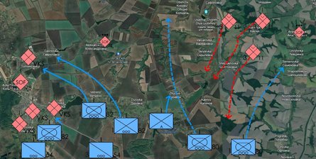 Прорыв в Курской области, Суджа, карта, фронт, 12 августа, север Мартыновки