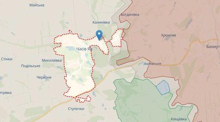 Часів Яр, Часів Яр Донецька область, карта війни, мапа війни, карта війни в Україні