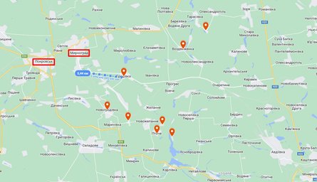 Бои на Донбассе, Покровск, Мирноград, ISW, 21 августа, карта, боевые действия