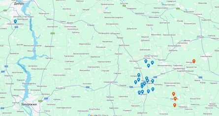 Зона евакуації у Дніпропетровській області за 14 км від лінії боїв