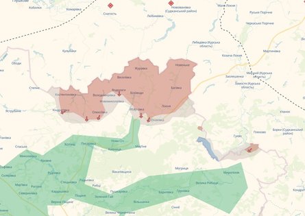 бої в сумській області карта 16 червня