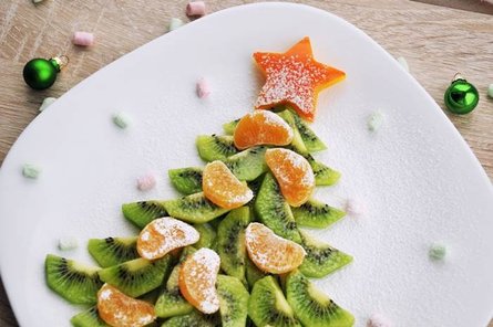 Съедобная новогодняя елка, Новогодняя елка из продуктов, новогодняя подача блюд