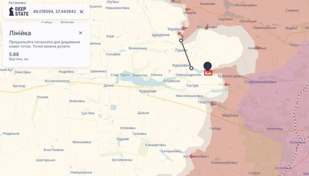 Бои на Донбассе, карта, 10 сентября, DeepState, Курахово, Красногоровка