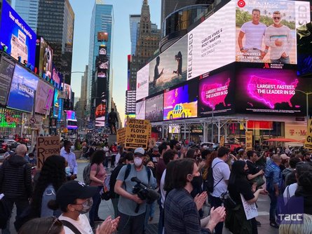 люди, нью-йорк, таймс-сквер