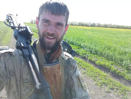 Сергій Лукащук на фронті