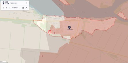 Наступ РФ, Донецька область, Донбас, Курахове, місто, 27 грудня, карта, DeepState