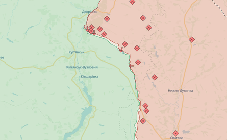 DeepState, карта боев, Купянск
