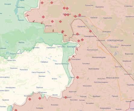 карта боїв в Україні
