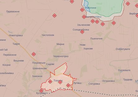 ситуація на південній ділянці фронту, запорізька область, токмак