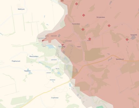 карта боев в Украине