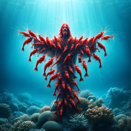 Иисус Христос, креветка