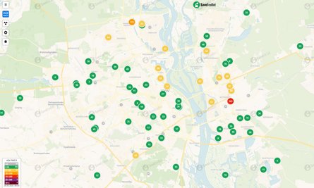В Киеве ухудшилось состояние воздуха после ночного обстрела