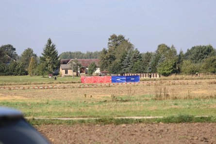 Місце падіння дрона в Мнішкуві