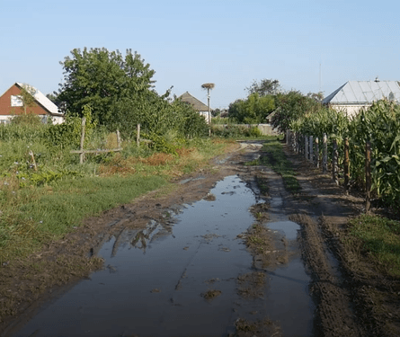 село дорога, дорога в селі, будівництво дороги