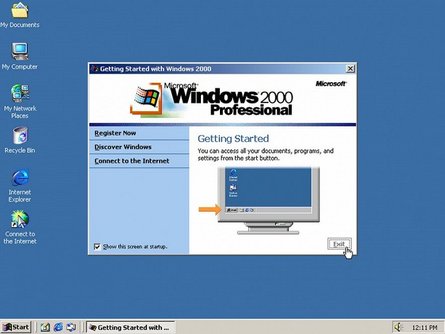 Windows 2000 Professional, еволюція ОС Windows, інтерфейс Windows