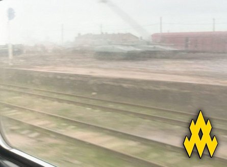 САУ Гвоздика, залізниця, Євпаторія