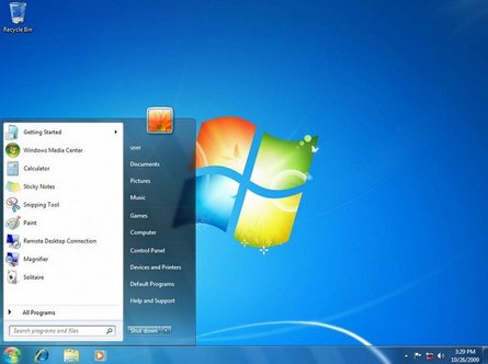 Windows 7, еволюція ОС Windows, інтерфейс Windows