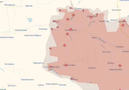 DeepState, наступление ВС РФ на Донбассе, Покровское направление