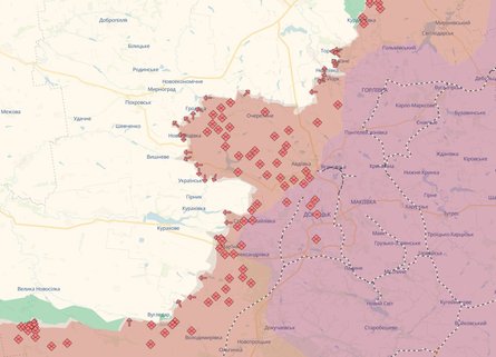 карта боев Покровск