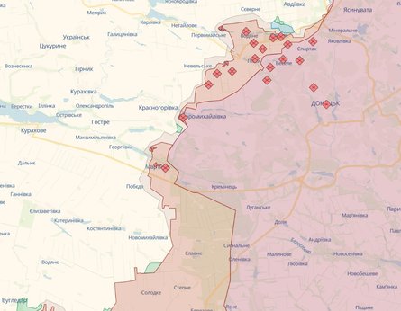 карта боев в Украине