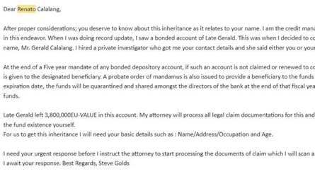 Масовий обман в банках, шахрайські схеми, отримання спадщини, чому не можна відповідати на деякі листи, скандал, Австралія